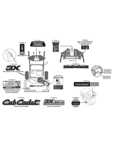 Part Location Diagram of 777D19818 Cub Cadet Lbl-3x 24" Hd Augr